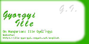 gyorgyi ille business card